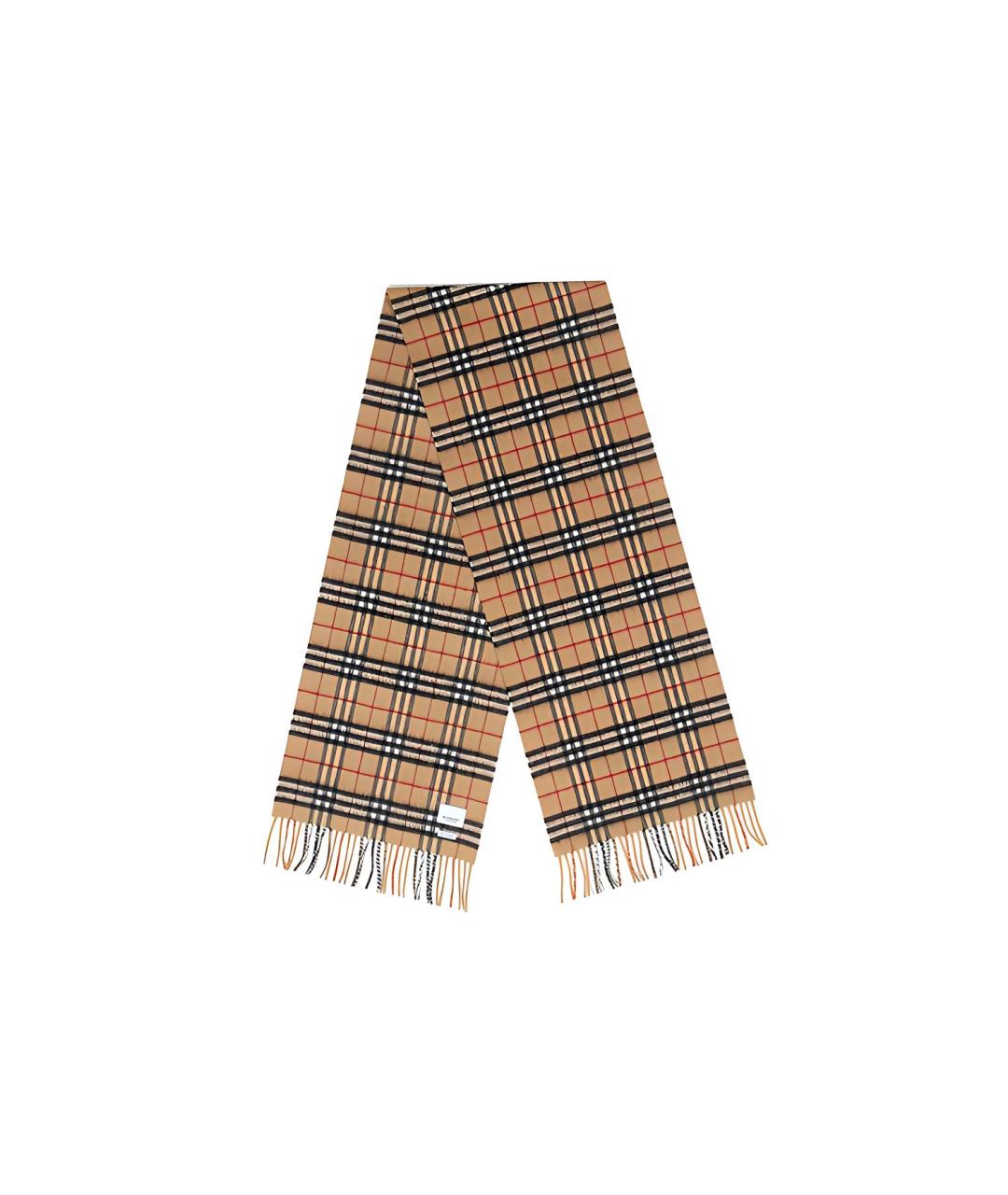 BURBERRY Желтый кашемировый шарф, фото 2