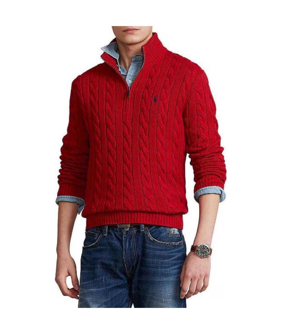 POLO RALPH LAUREN Красный джемпер / свитер, фото 3