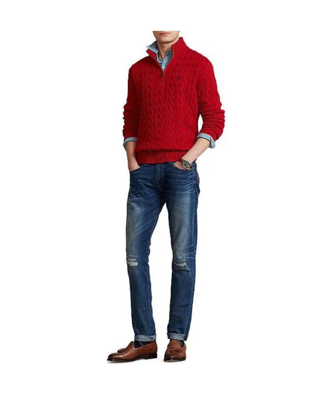 POLO RALPH LAUREN Красный джемпер / свитер, фото 2