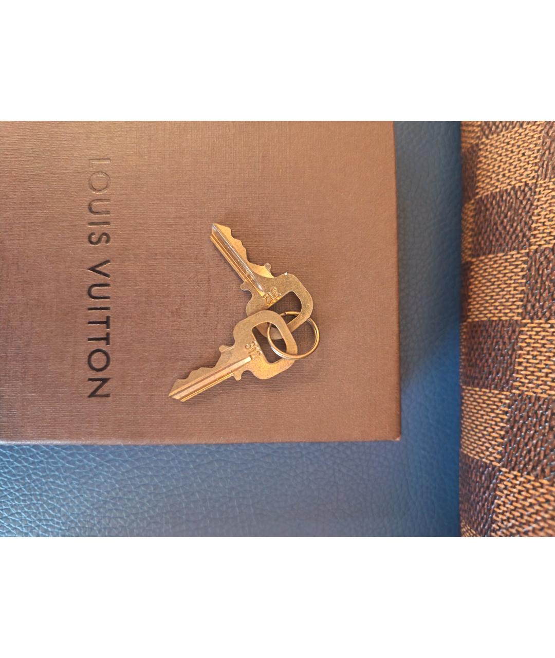 LOUIS VUITTON Коричневая сумка с короткими ручками из канвы, фото 9