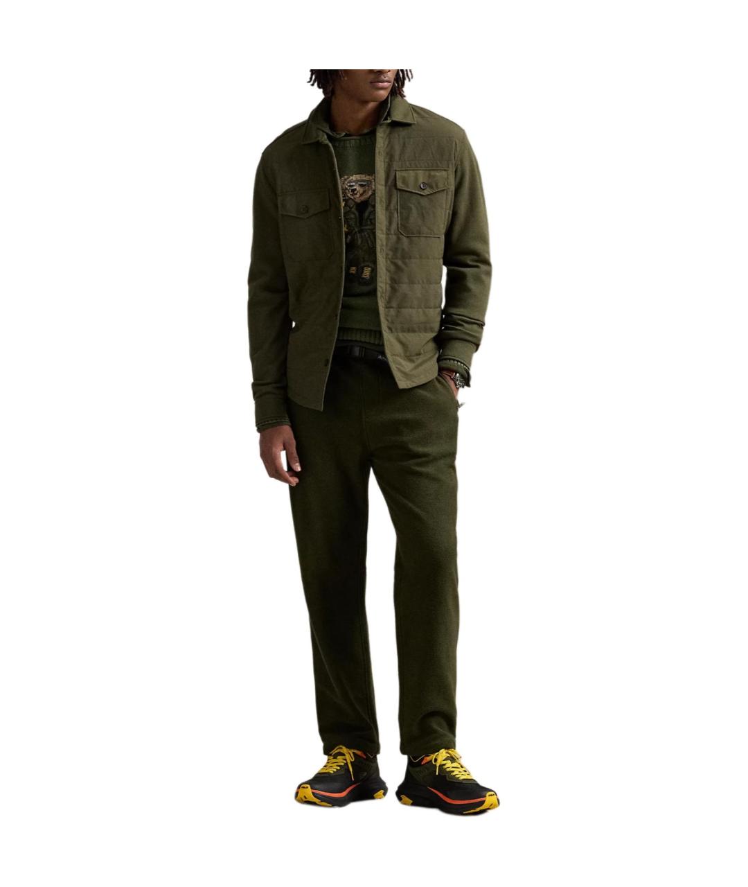 POLO RALPH LAUREN Зеленый пуховик, фото 2