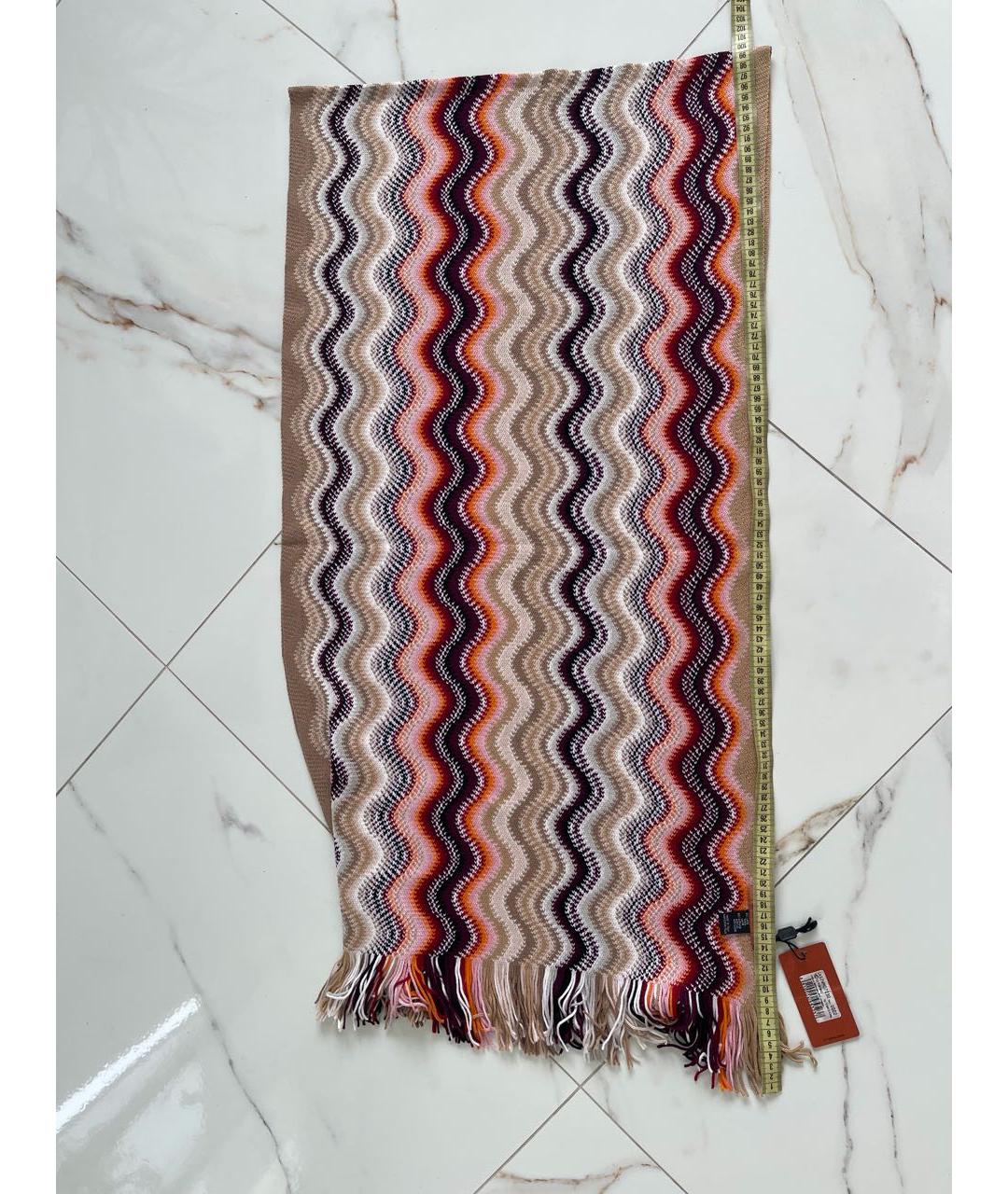MISSONI Мульти шерстяной шарф, фото 6