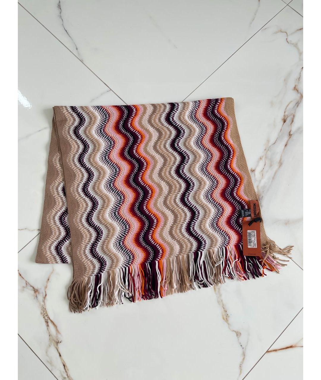 MISSONI Мульти шерстяной шарф, фото 8