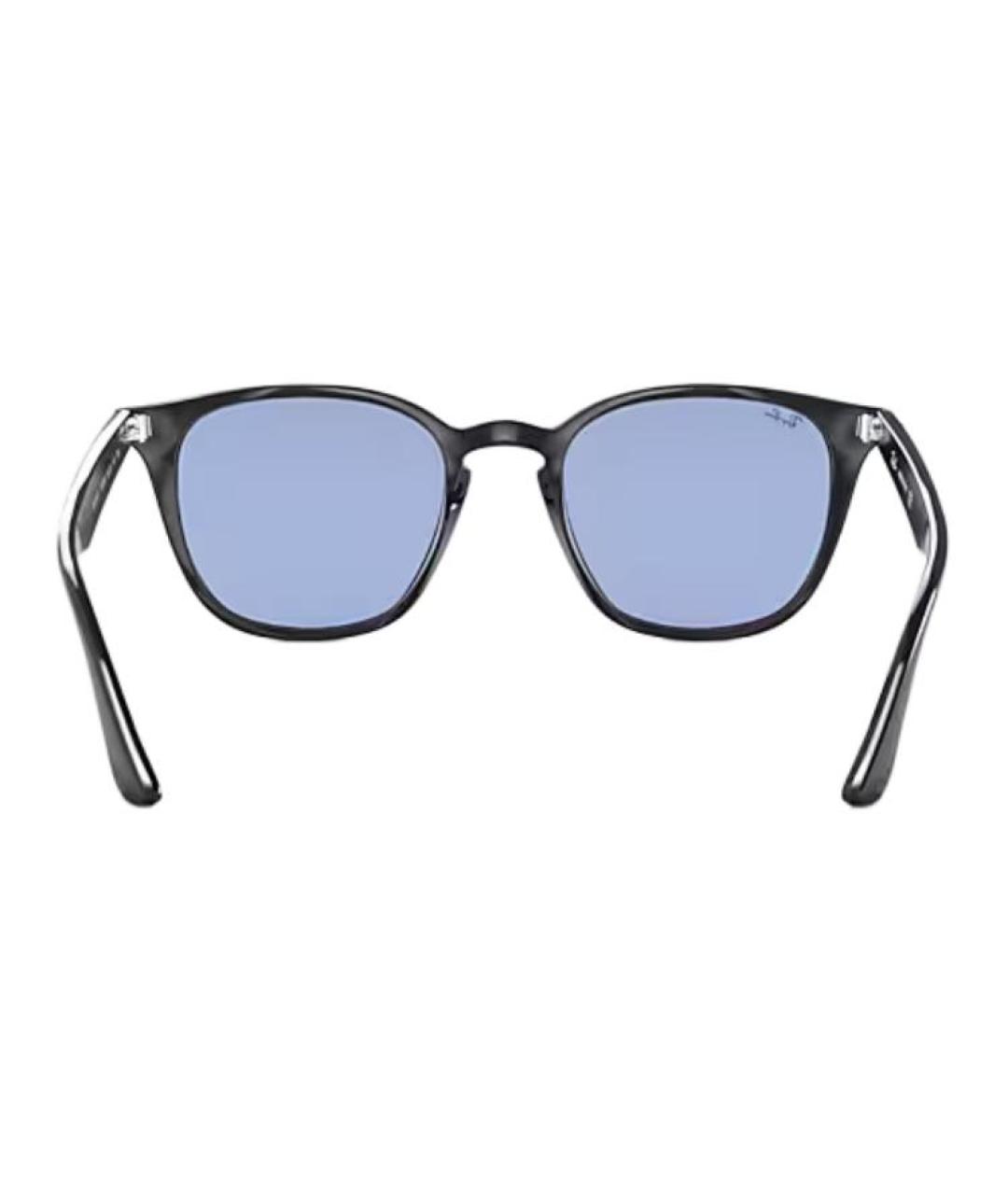 RAY BAN Черные пластиковые солнцезащитные очки, фото 4
