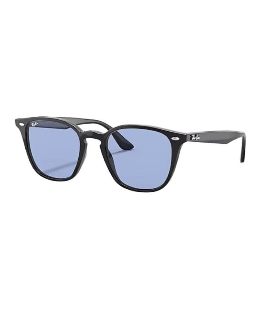 RAY BAN Черные пластиковые солнцезащитные очки, фото 5