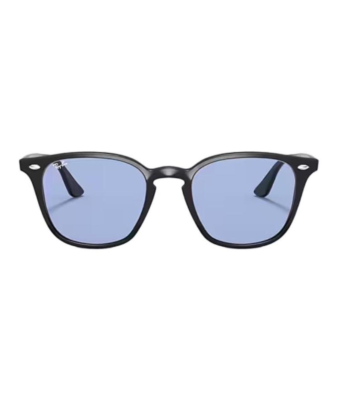 RAY BAN Черные пластиковые солнцезащитные очки, фото 2