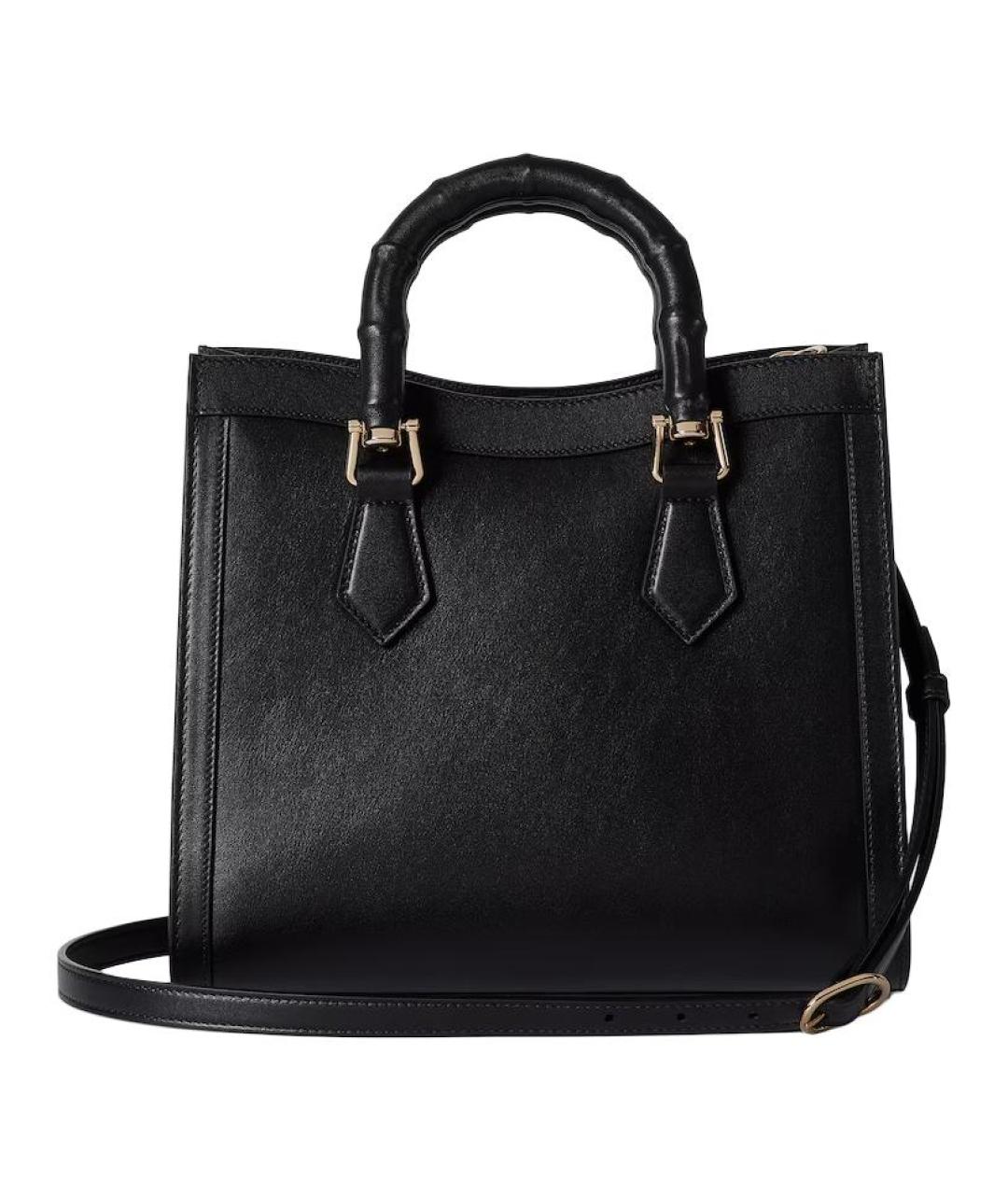 GUCCI Черная кожаная сумка через плечо, фото 3