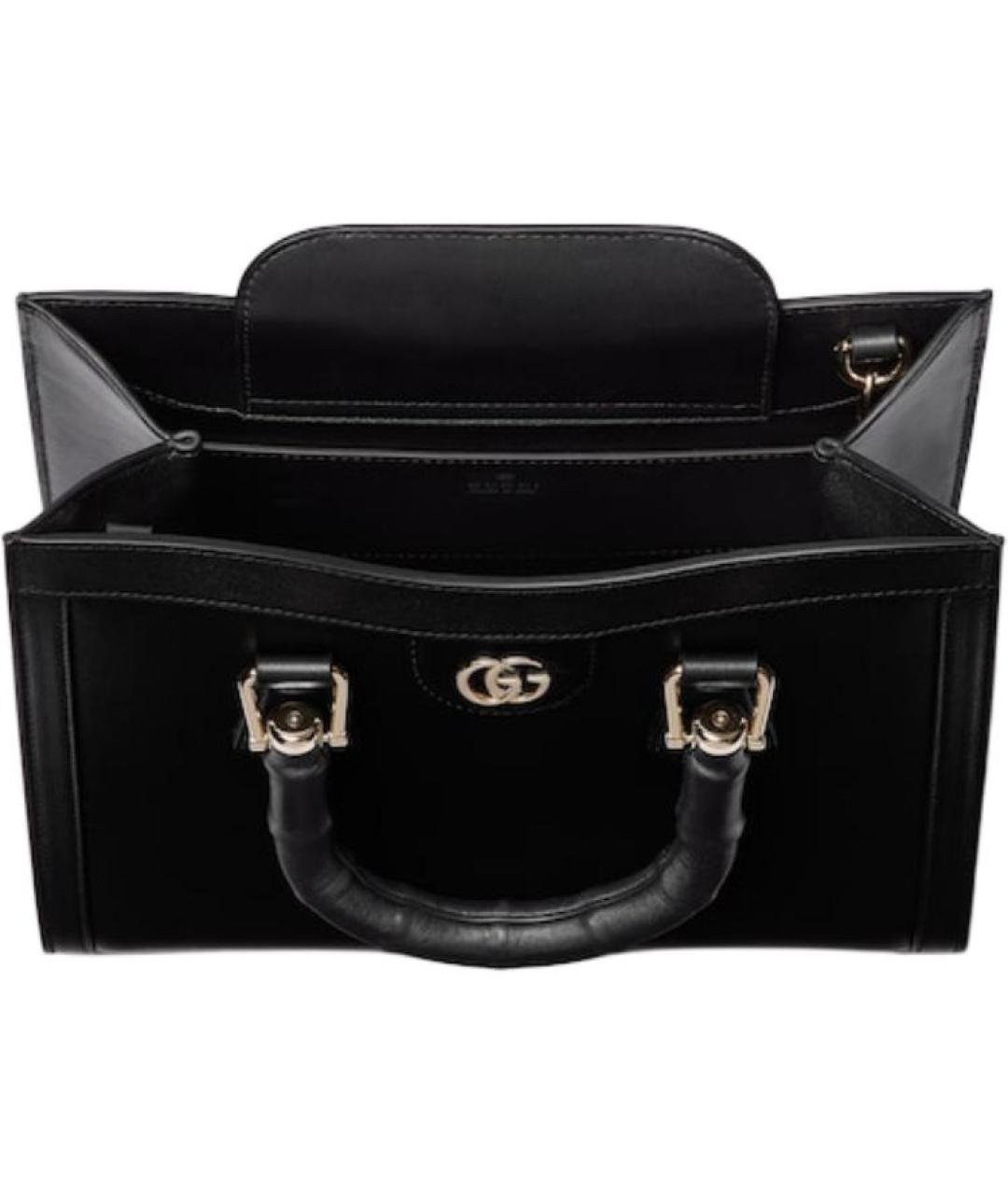 GUCCI Черная кожаная сумка через плечо, фото 4
