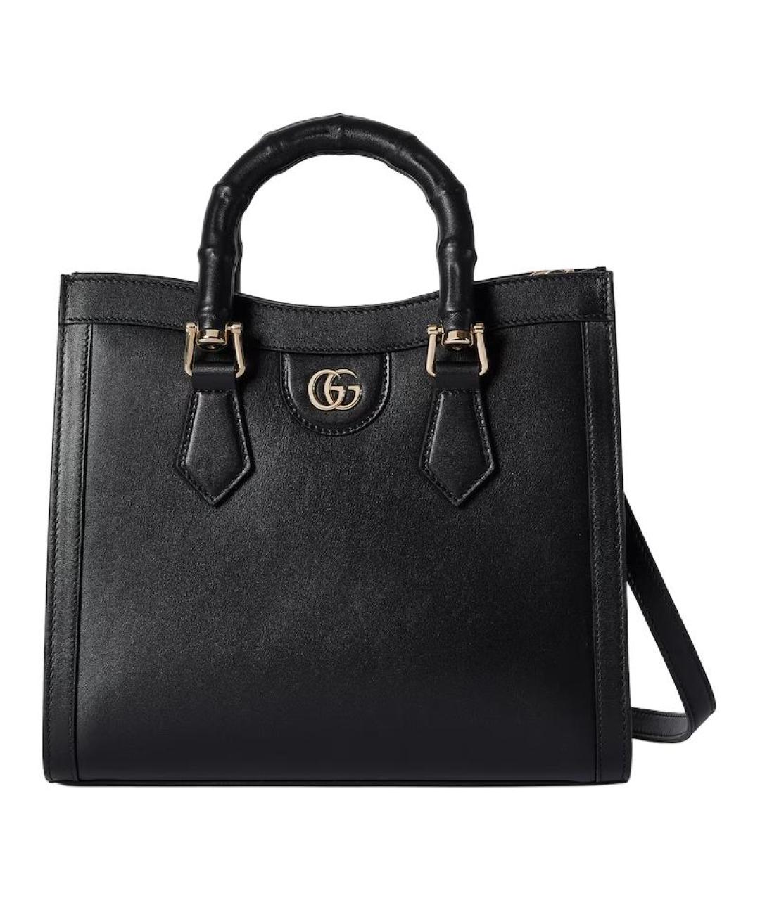 GUCCI Черная кожаная сумка через плечо, фото 1