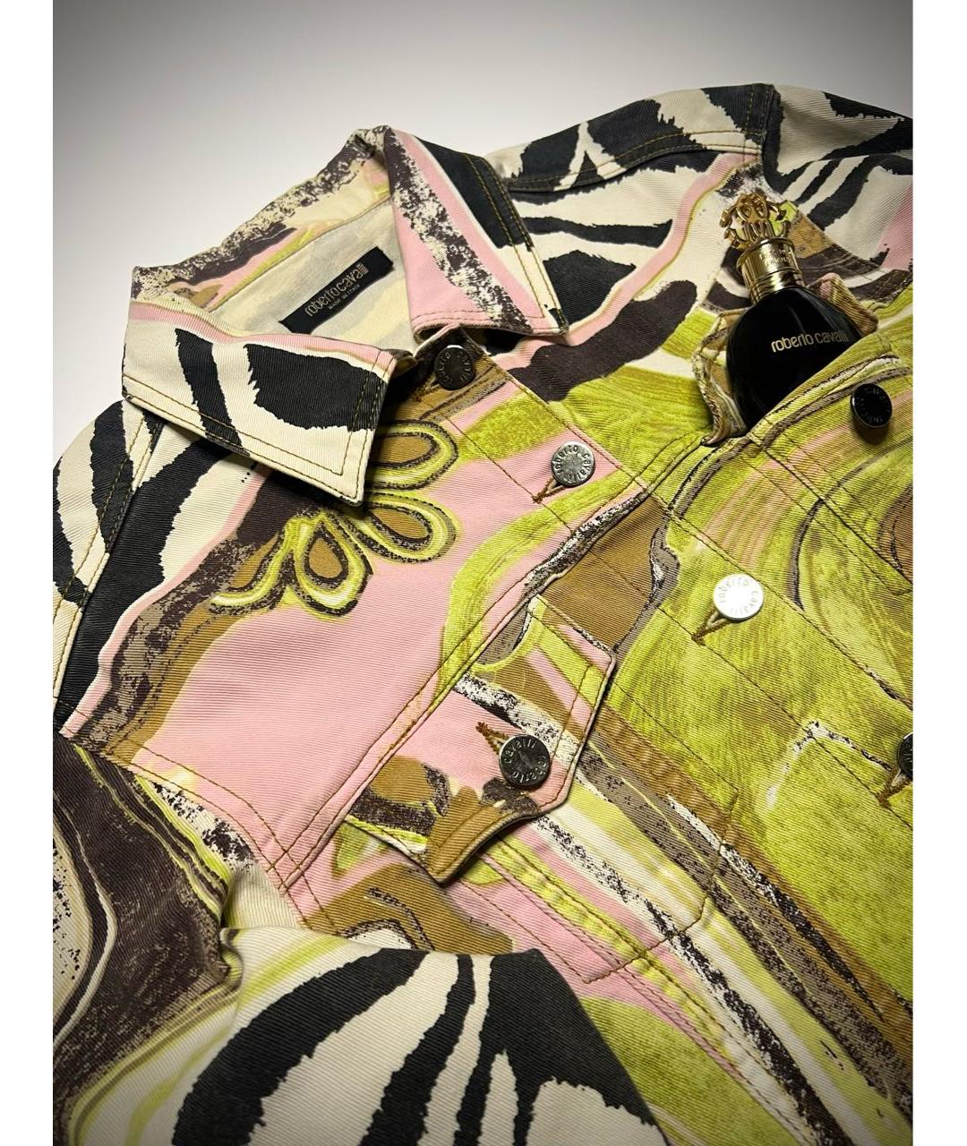 ROBERTO CAVALLI Мульти хлопковая куртка, фото 5