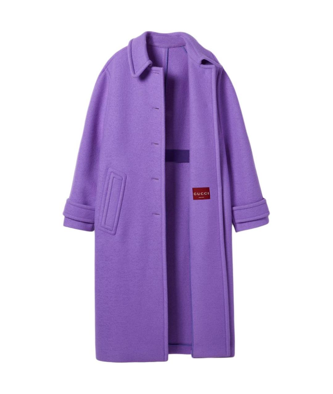 GUCCI Фиолетовое пальто, фото 2