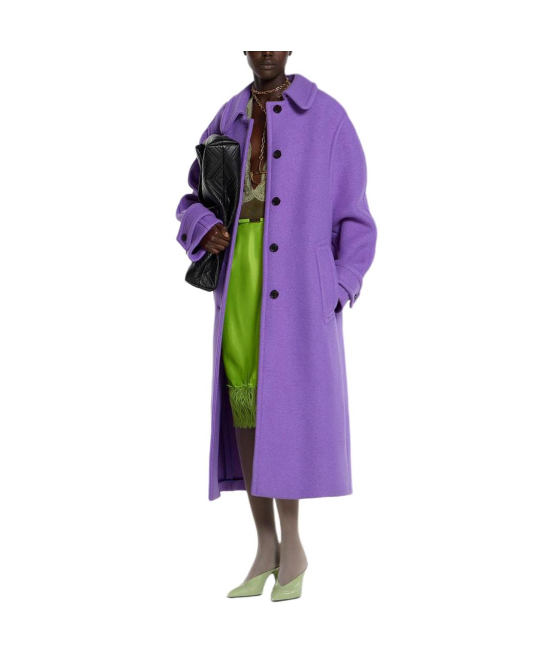 GUCCI Фиолетовое пальто, фото 5