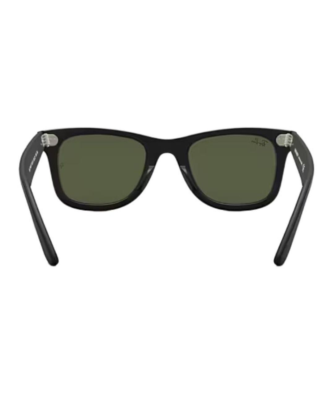 RAY BAN Черные пластиковые солнцезащитные очки, фото 5