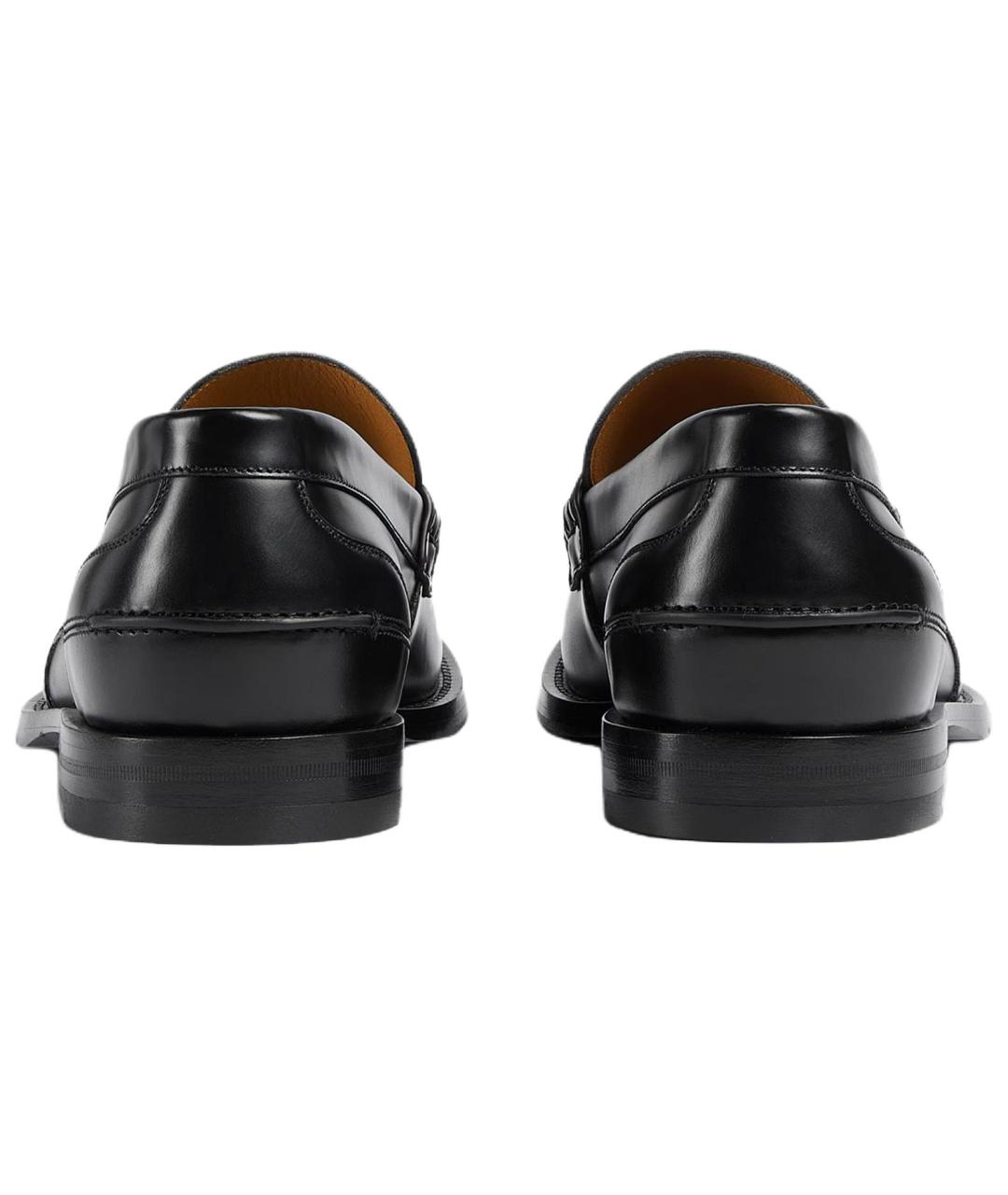 GUCCI Черные кожаные туфли, фото 5