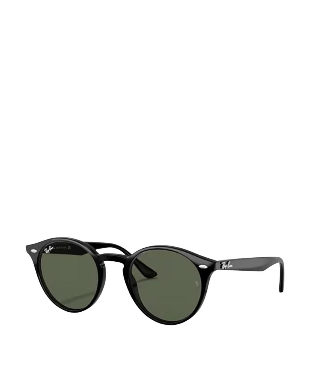 RAY BAN Черные пластиковые солнцезащитные очки, фото 1
