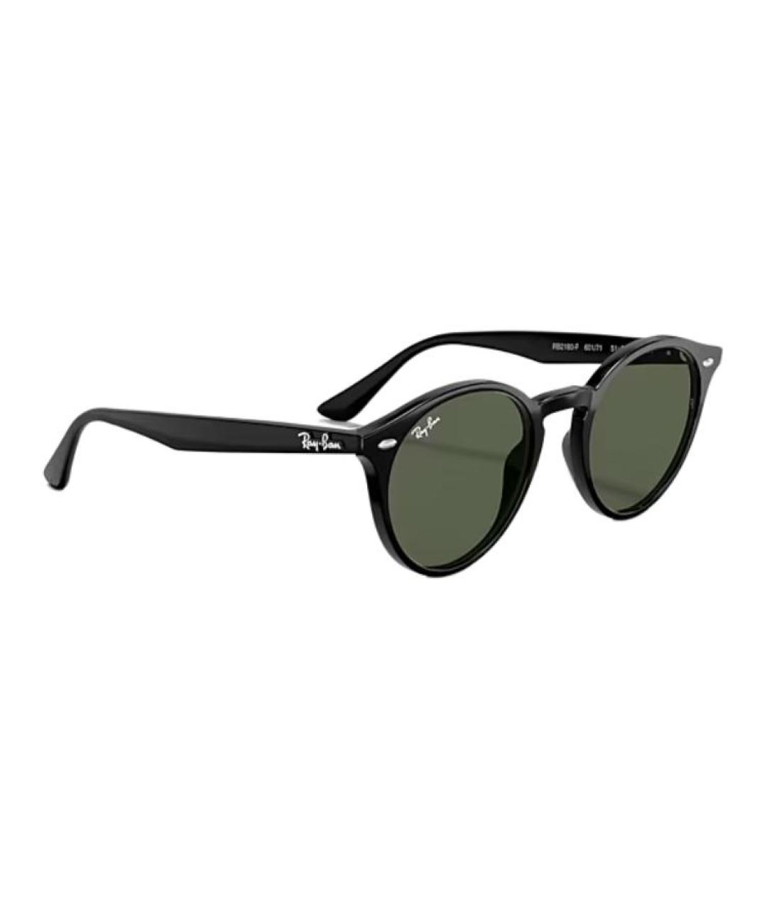 RAY BAN Черные пластиковые солнцезащитные очки, фото 3