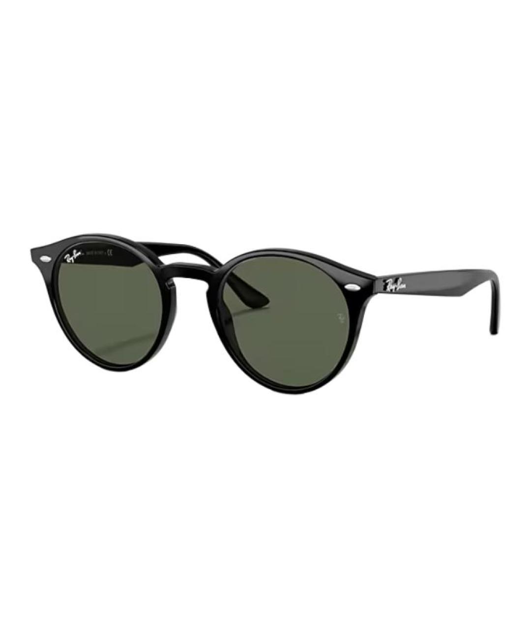 RAY BAN Черные пластиковые солнцезащитные очки, фото 6