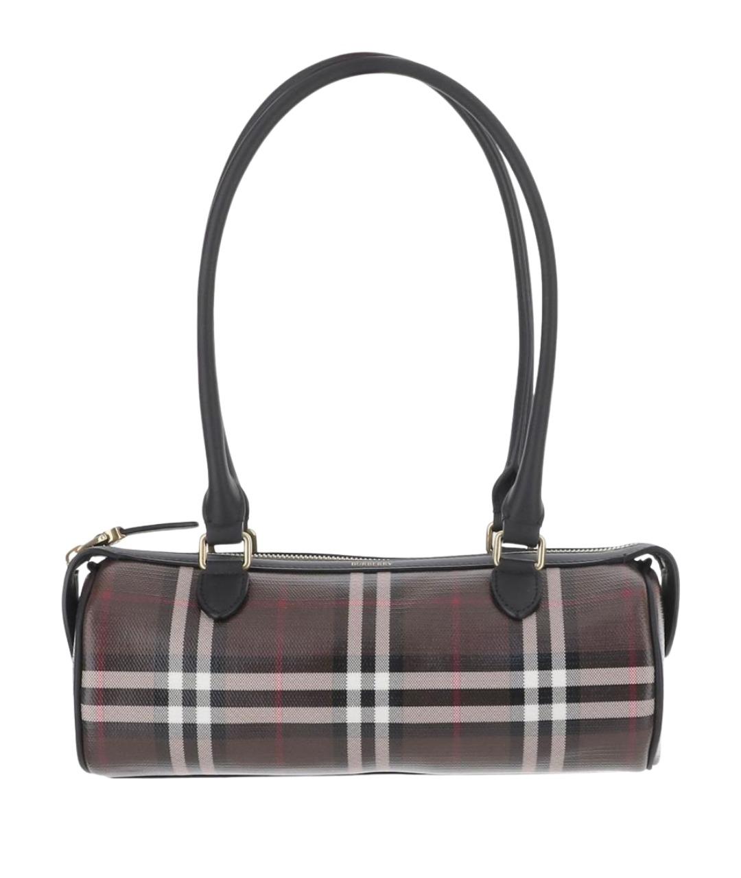BURBERRY Коричневая хлопковая сумка через плечо, фото 1