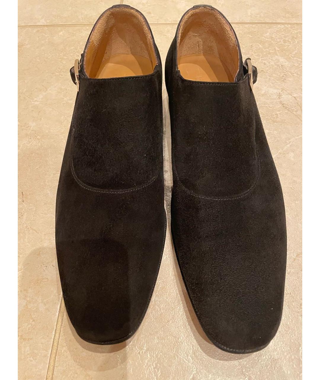 LOUIS VUITTON Черные замшевые туфли, фото 2