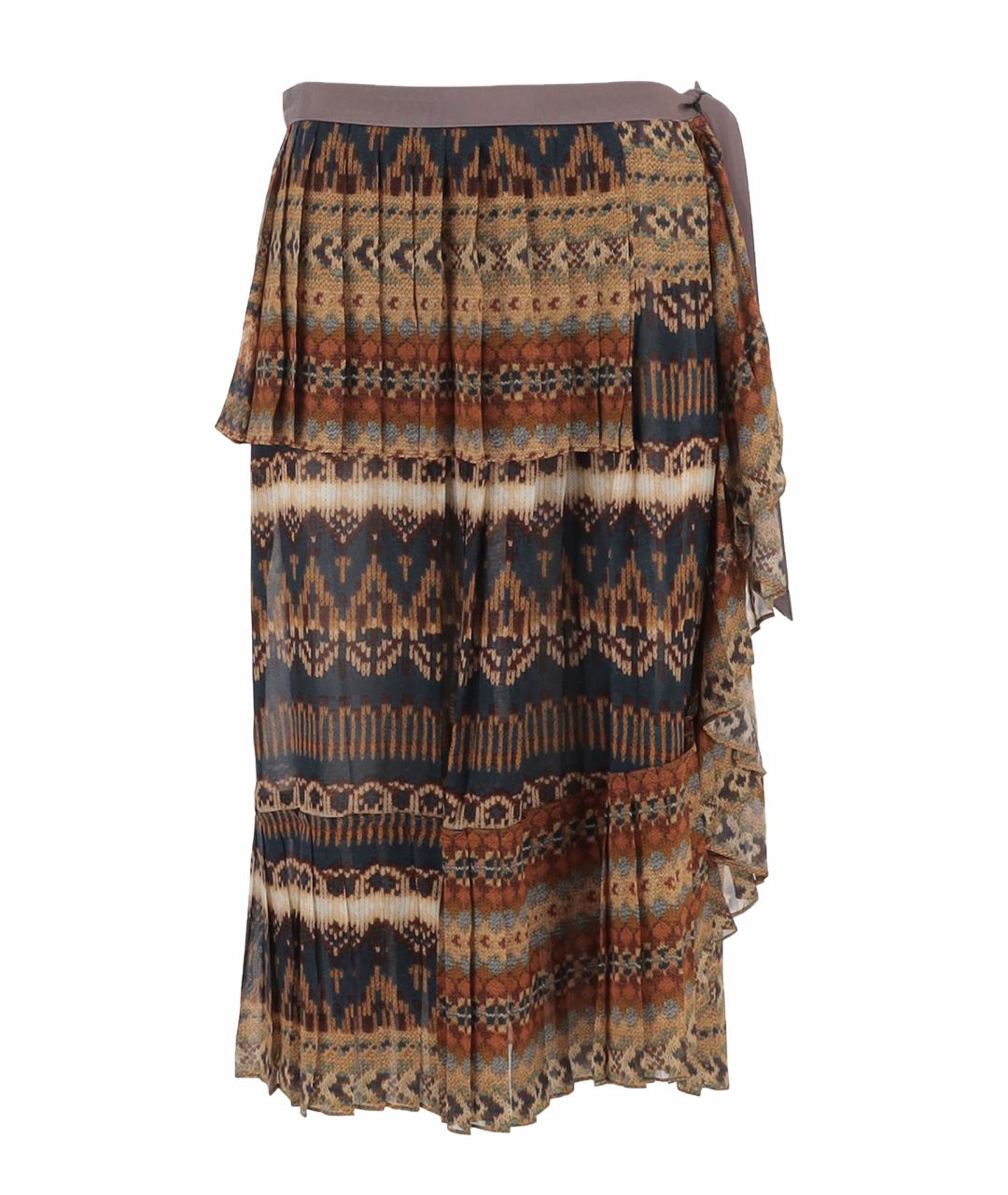 DRIES VAN NOTEN Мульти вискозная юбка миди, фото 1