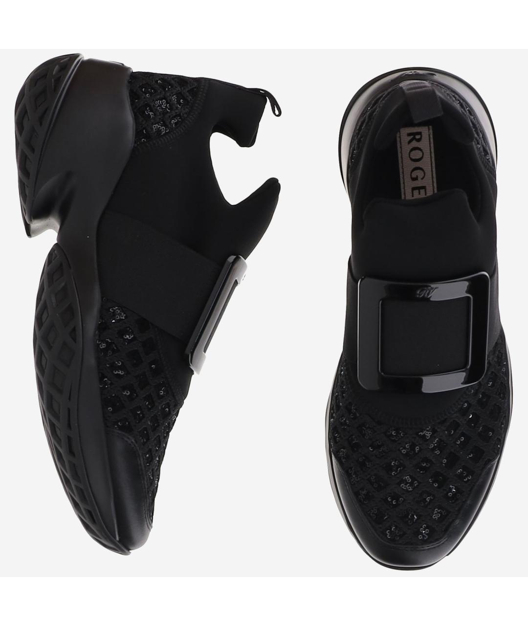 ROGER VIVIER Черные текстильные кроссовки, фото 2