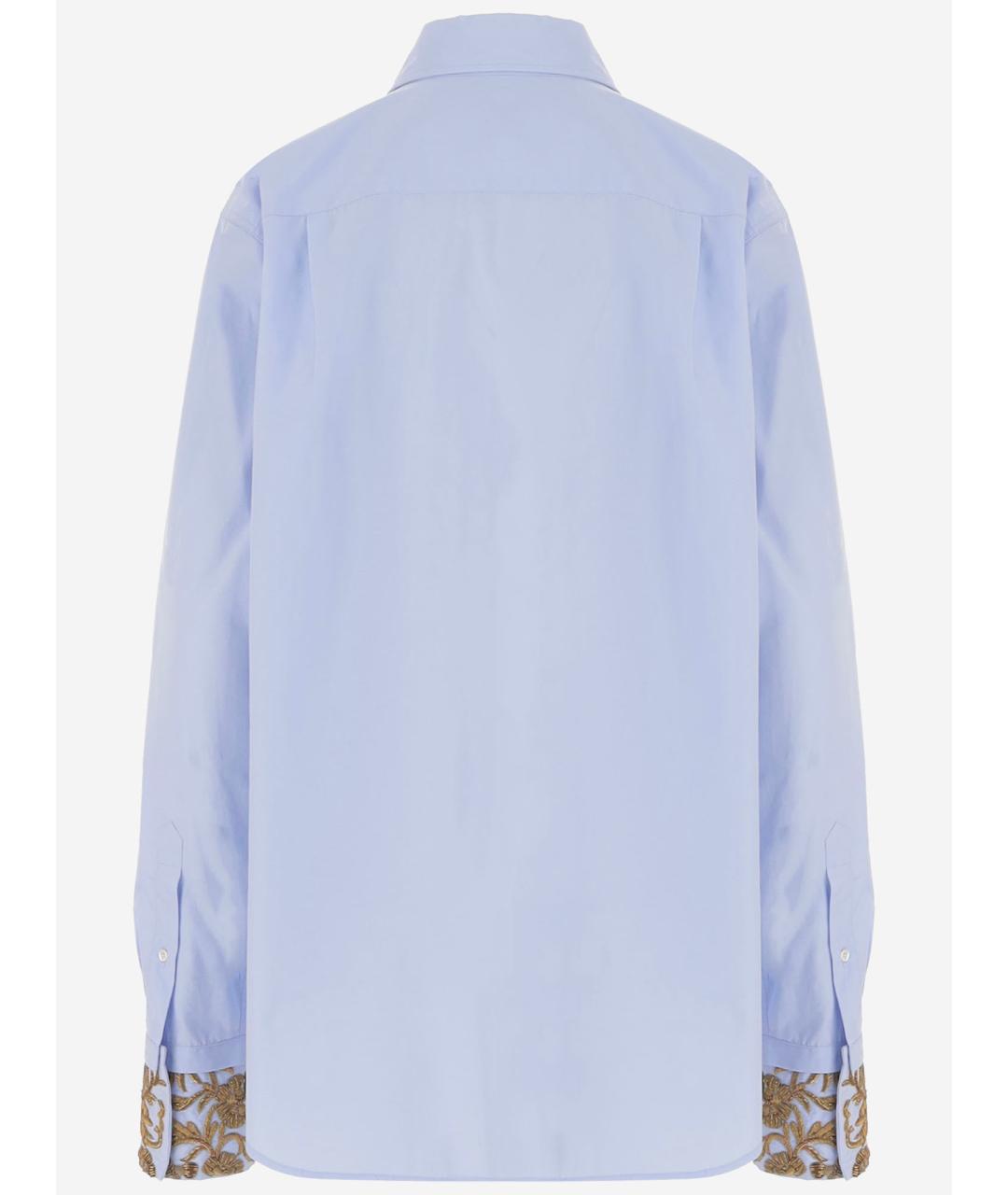 DRIES VAN NOTEN Голубая хлопковая рубашка, фото 2