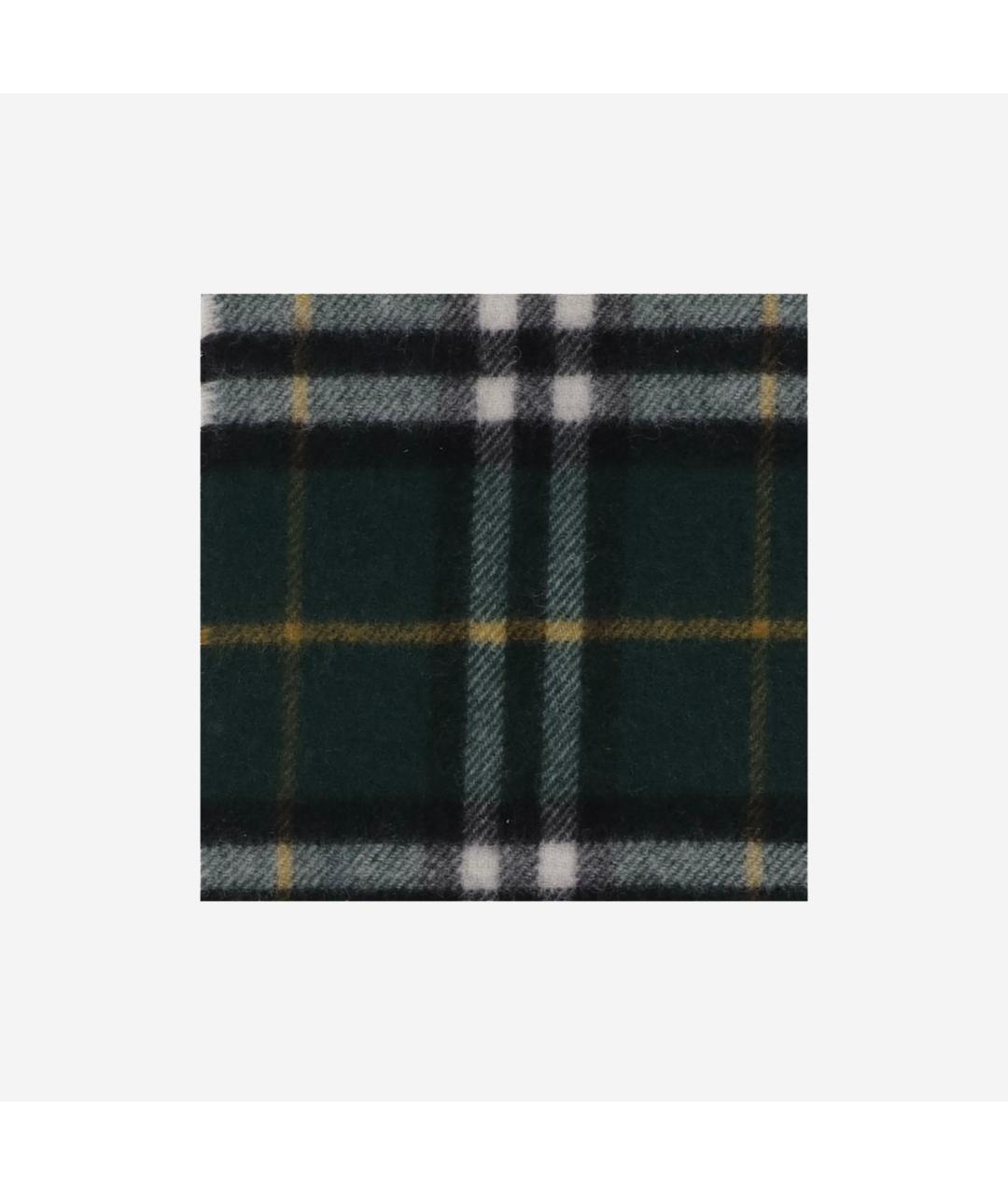 BURBERRY Зеленый кашемировый шарф, фото 3