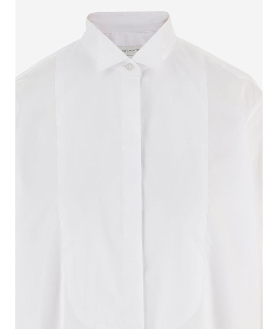 DRIES VAN NOTEN Белая хлопковая рубашка, фото 3