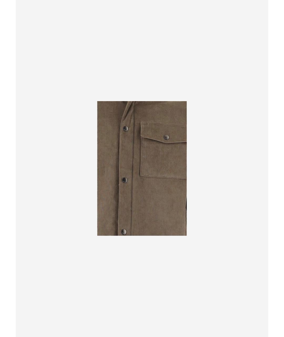 BURBERRY Коричневая хлопковая куртка, фото 3