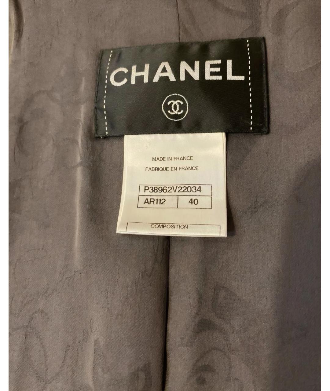 CHANEL Коричневое шерстяное пальто, фото 3