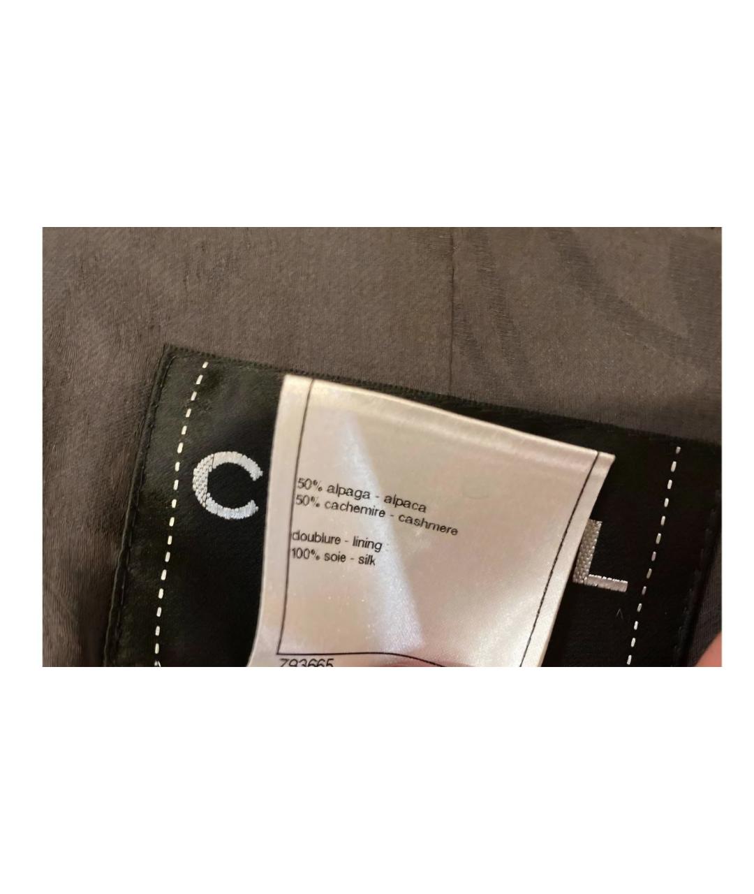CHANEL Коричневое шерстяное пальто, фото 4