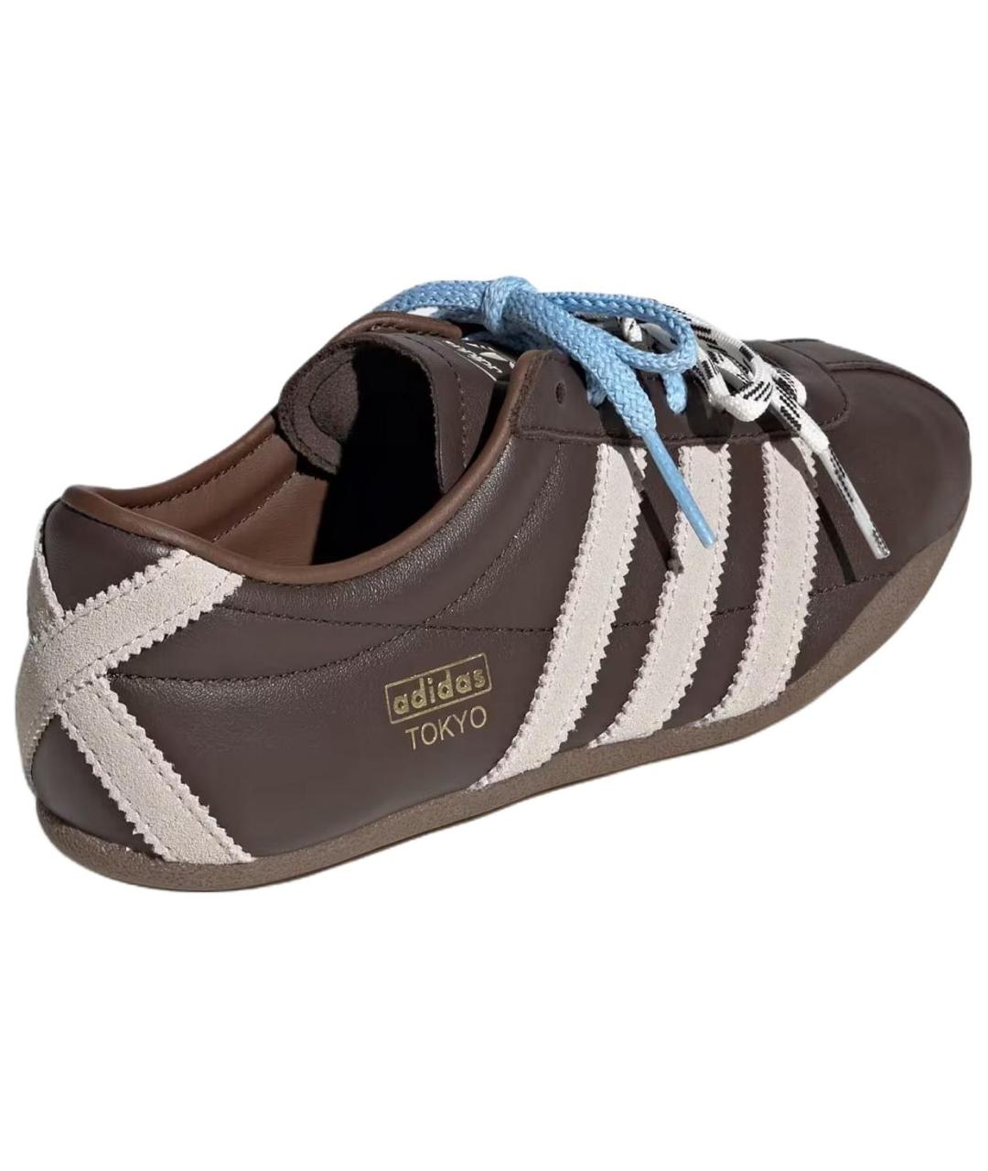 ADIDAS Коричневые кожаные кроссовки, фото 5