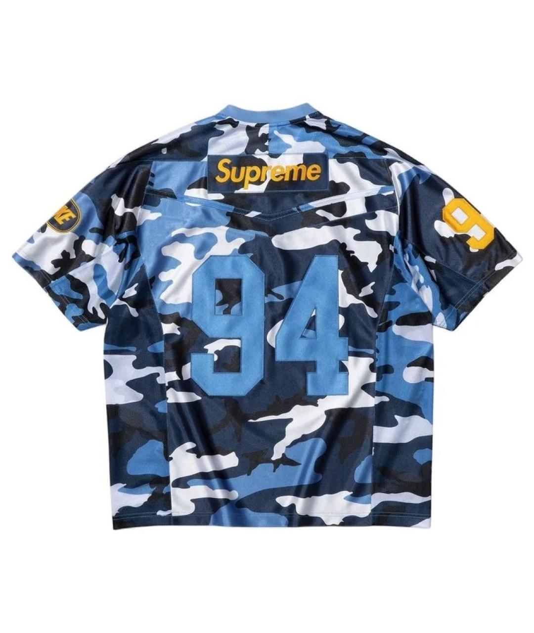SUPREME Синяя рубашка, фото 2