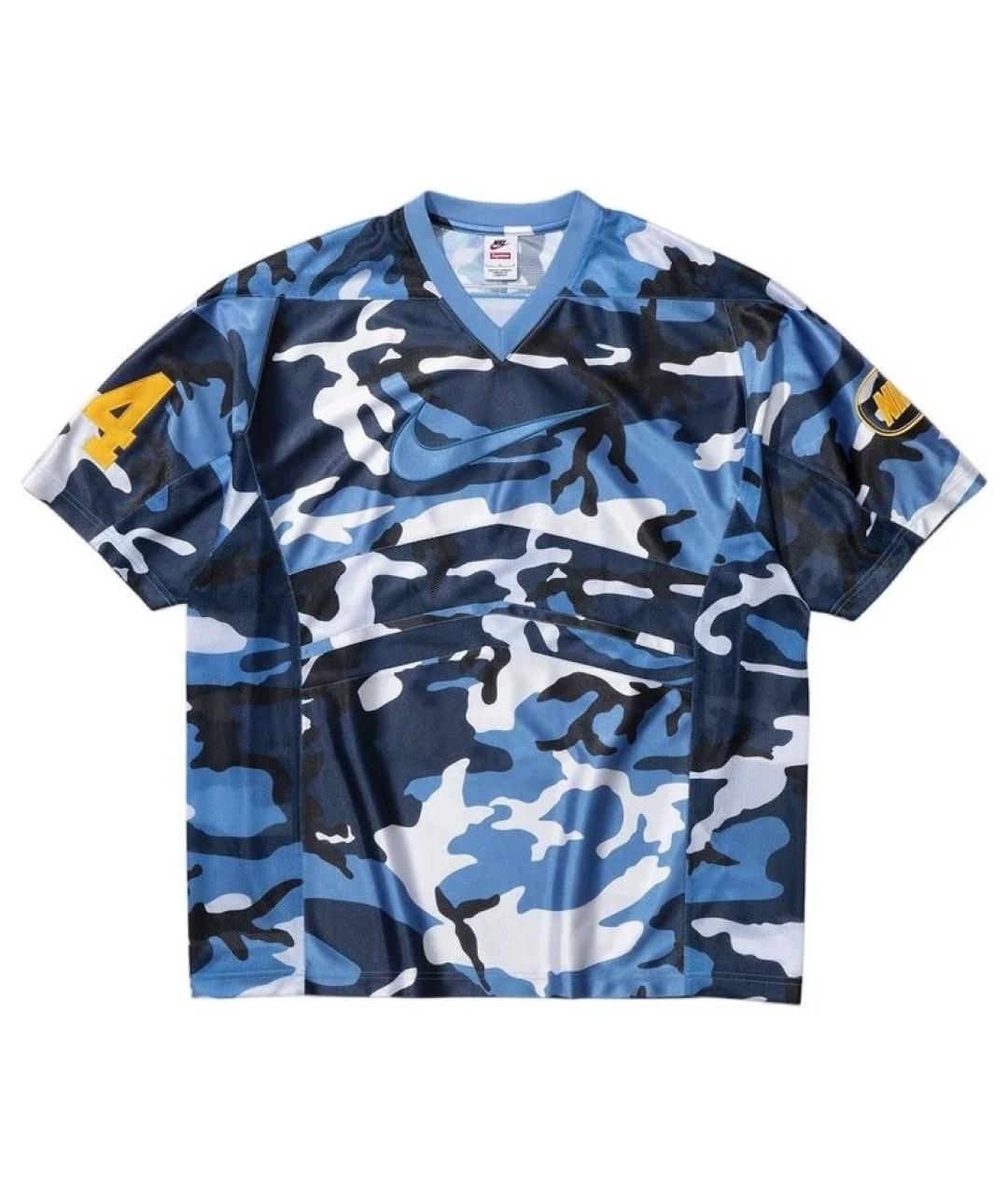 SUPREME Синяя рубашка, фото 1