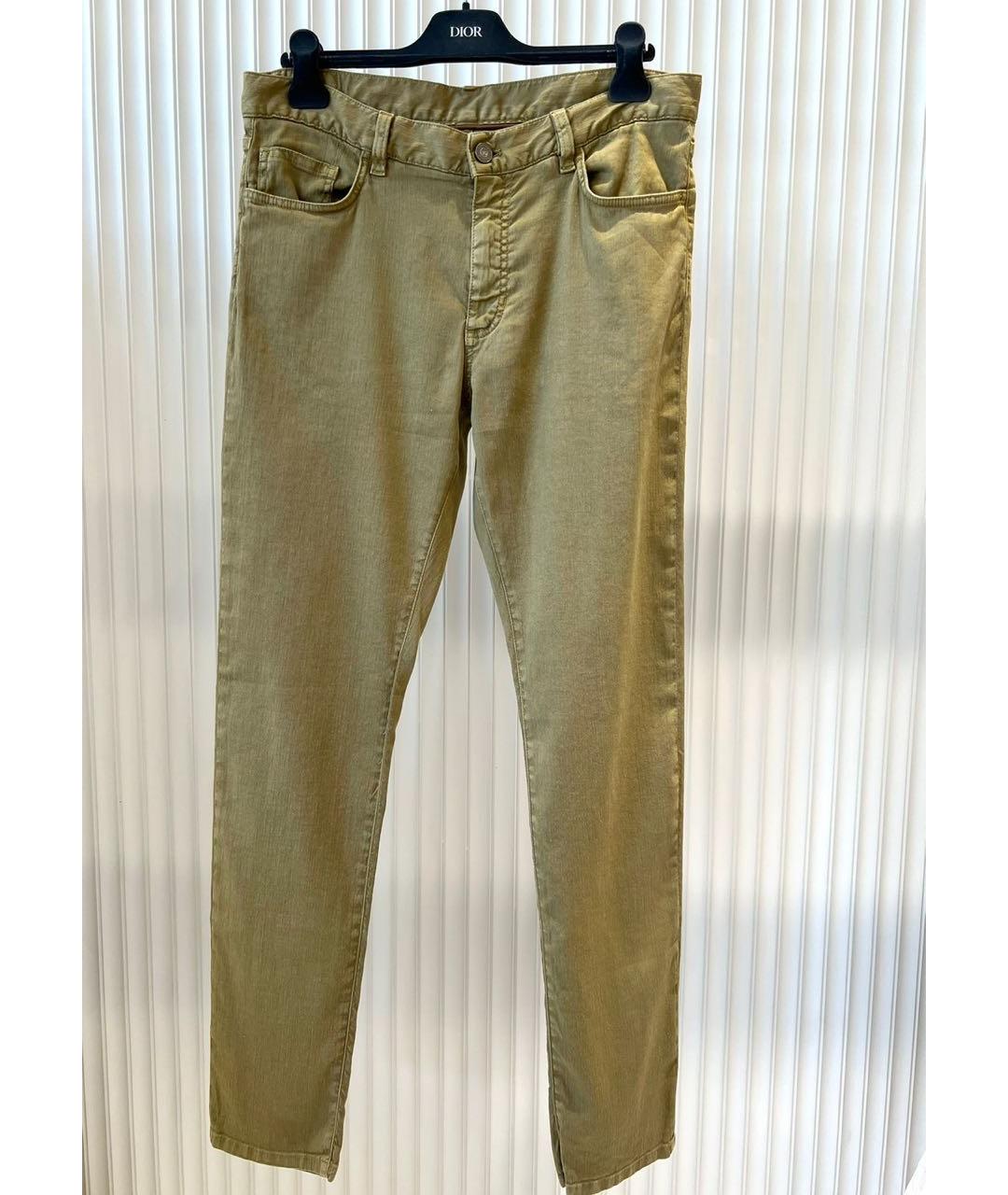 ZEGNA Бежевые джинсы скинни, фото 9