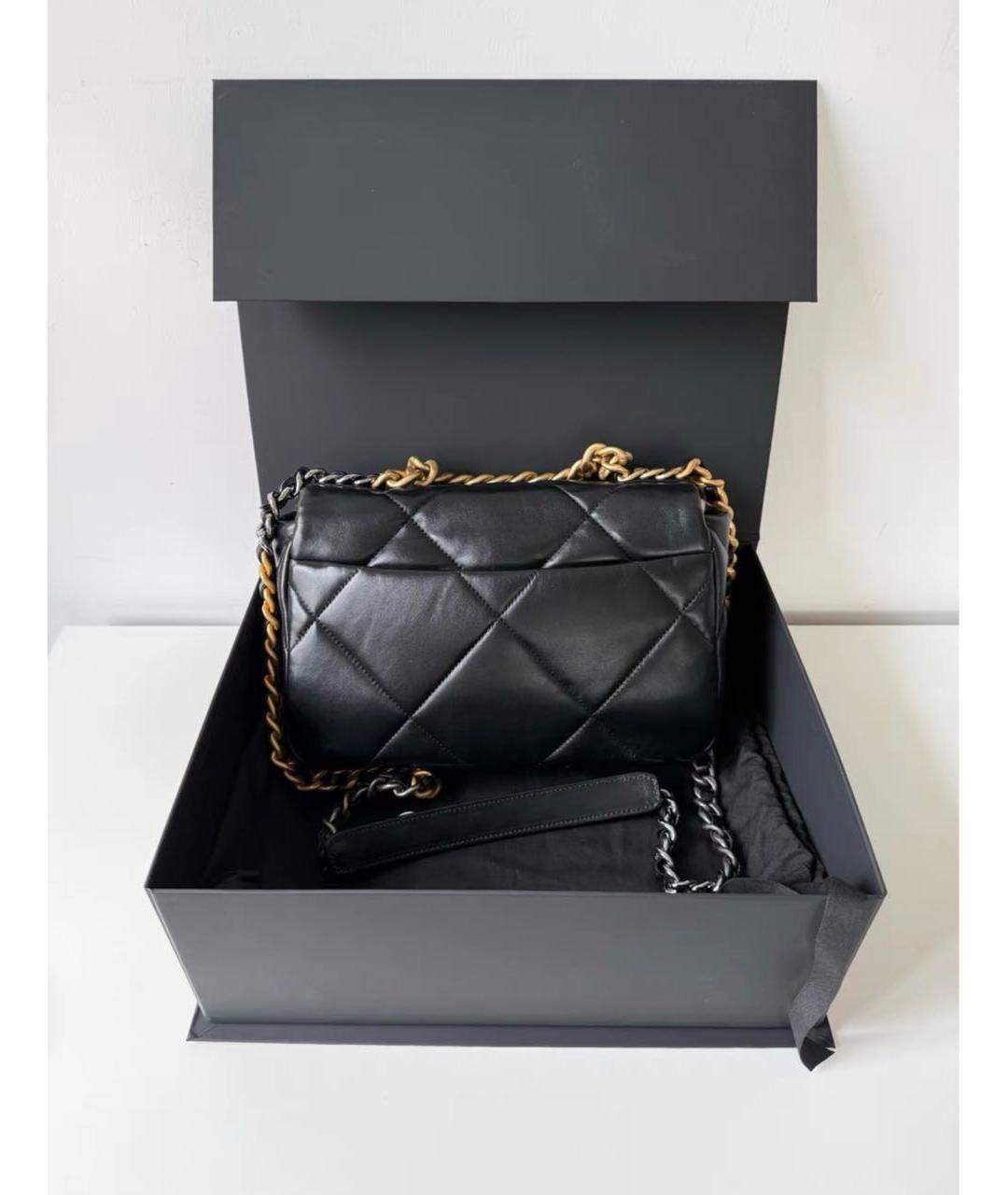 CHANEL Черная кожаная сумка через плечо, фото 3