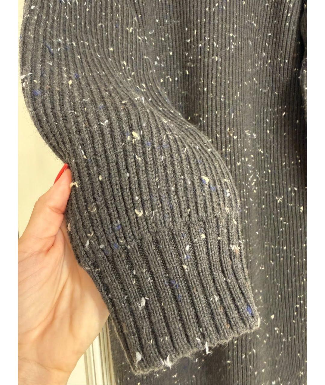 BOTTEGA VENETA Черное шерстяное повседневное платье, фото 5
