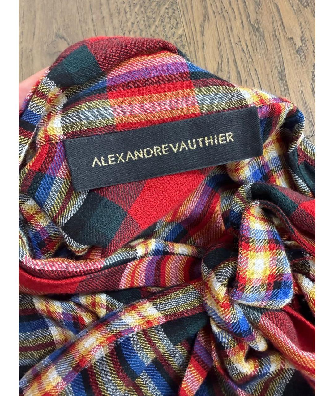 ALEXANDRE VAUTHIER Красный вискозный костюм с юбками, фото 3