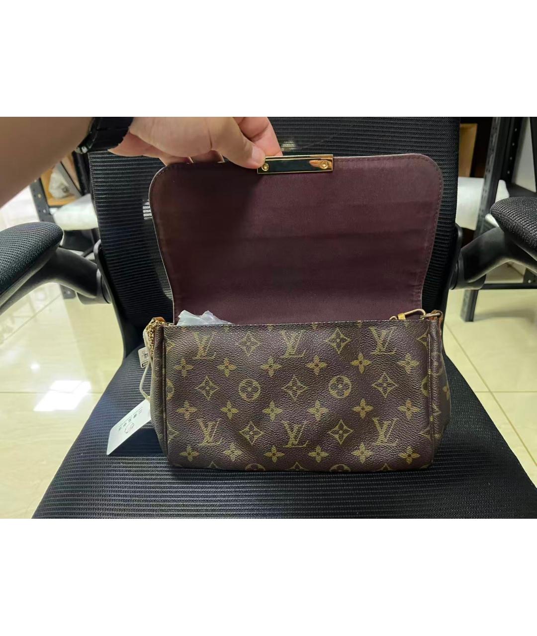 LOUIS VUITTON Коричневая сумка через плечо, фото 6