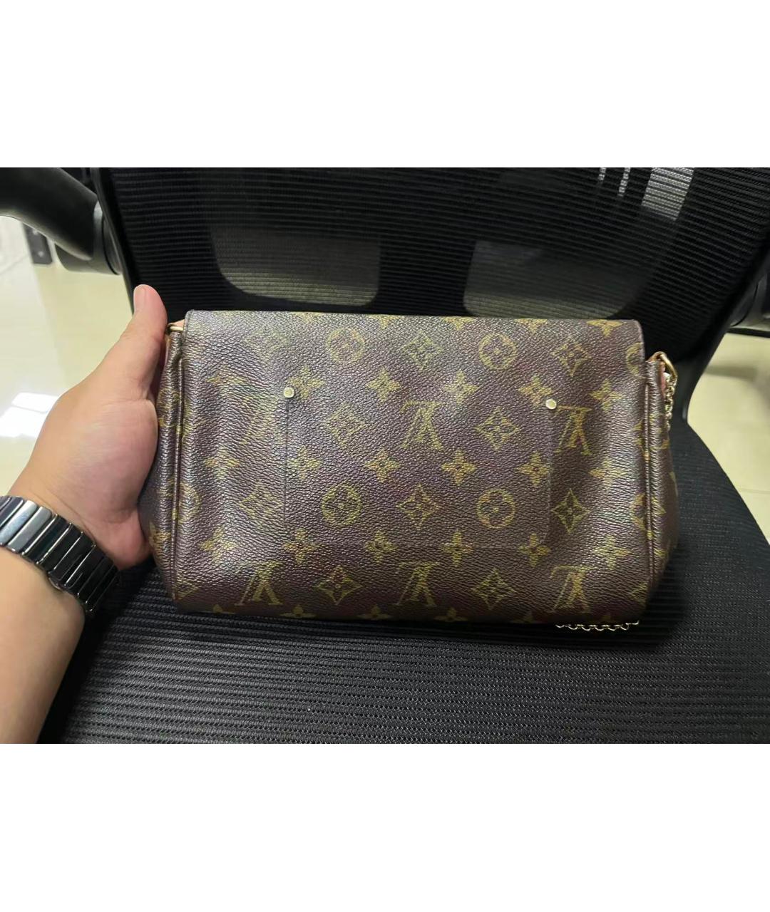 LOUIS VUITTON Коричневая сумка через плечо, фото 3