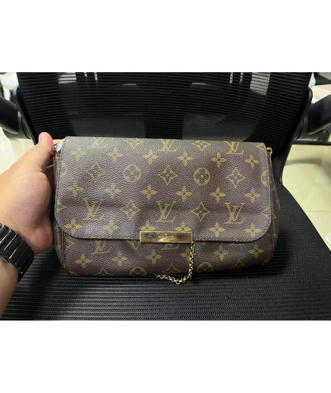 LOUIS VUITTON Коричневая сумка через плечо, фото 9