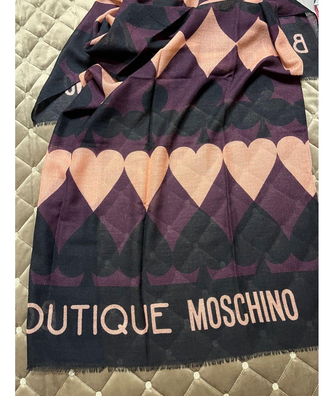 BOUTIQUE MOSCHINO Мульти шерстяной шарф, фото 6