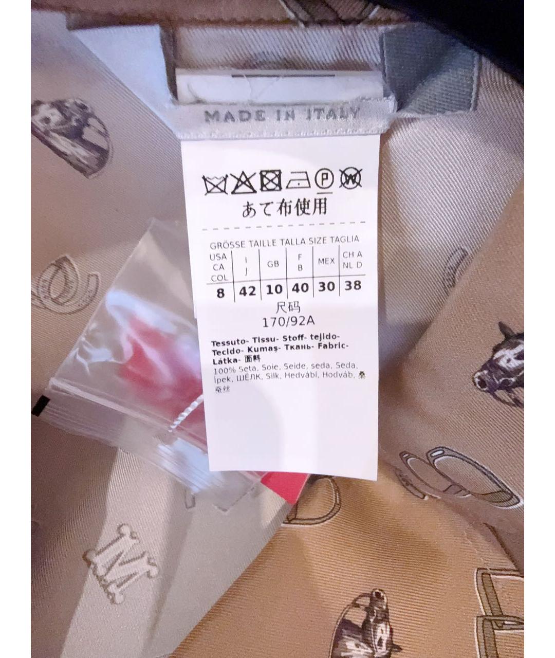 MAX MARA Коричневое шелковое коктейльное платье, фото 5