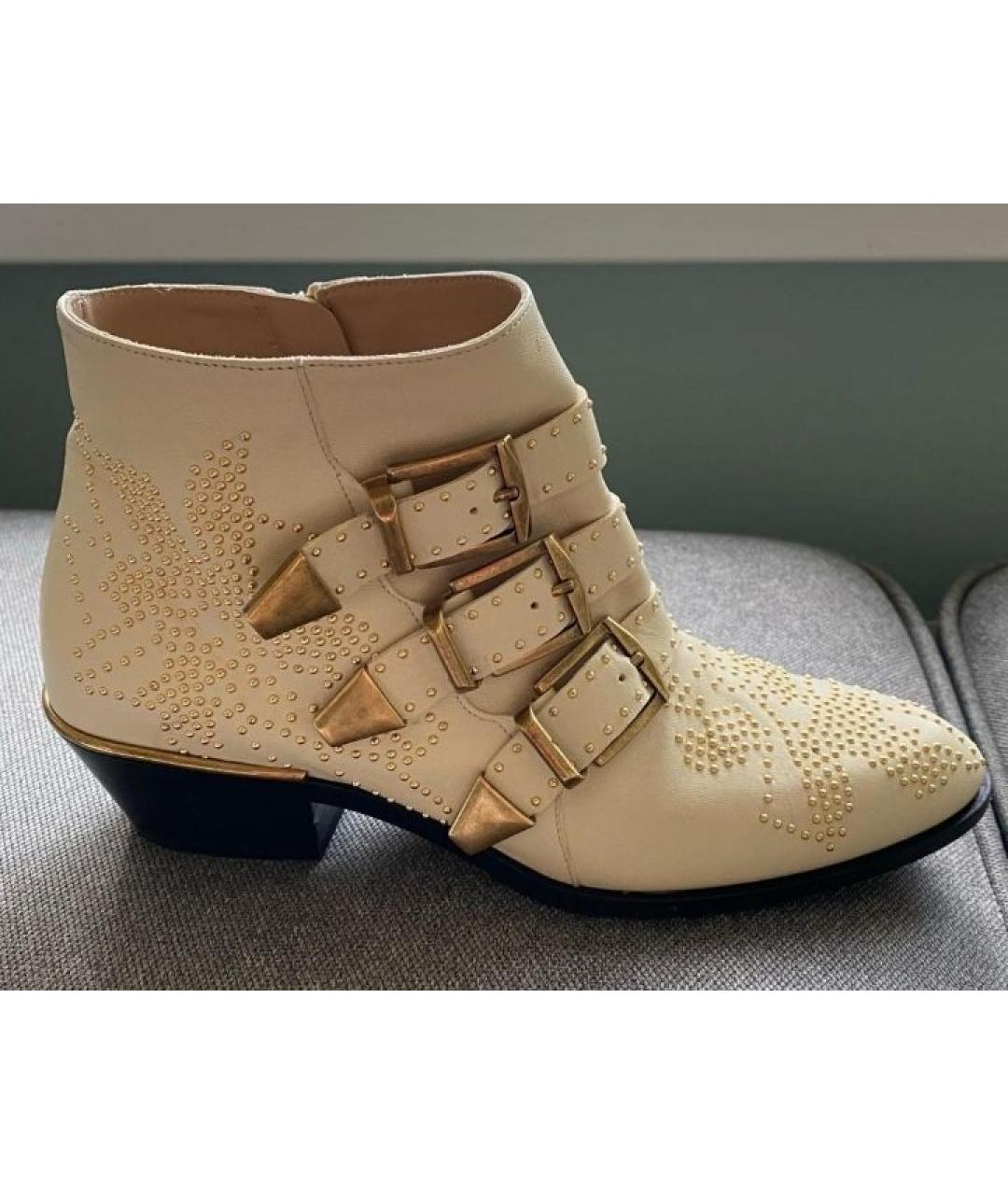 CHLOE Кожаные ботинки, фото 5