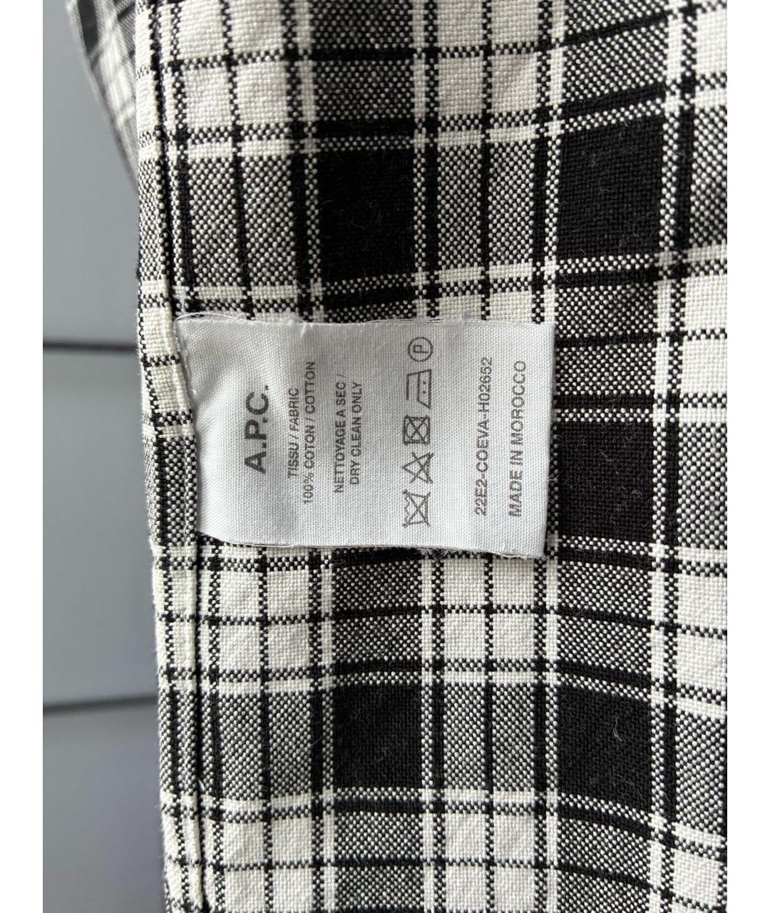 A.P.C. Черная хлопковая кэжуал рубашка, фото 6