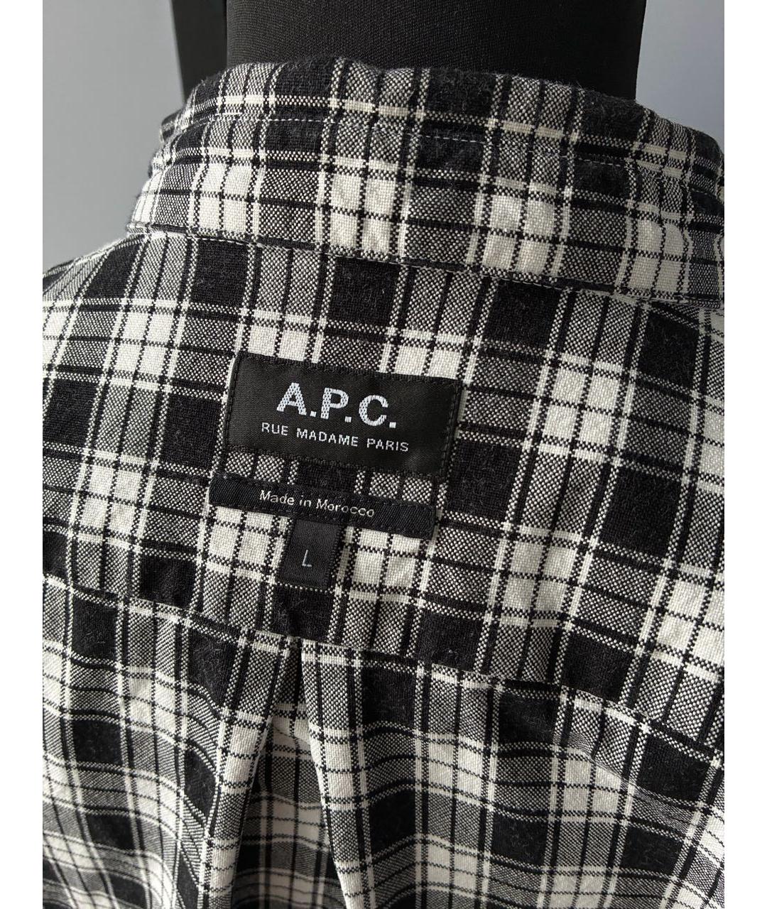 A.P.C. Черная хлопковая кэжуал рубашка, фото 5
