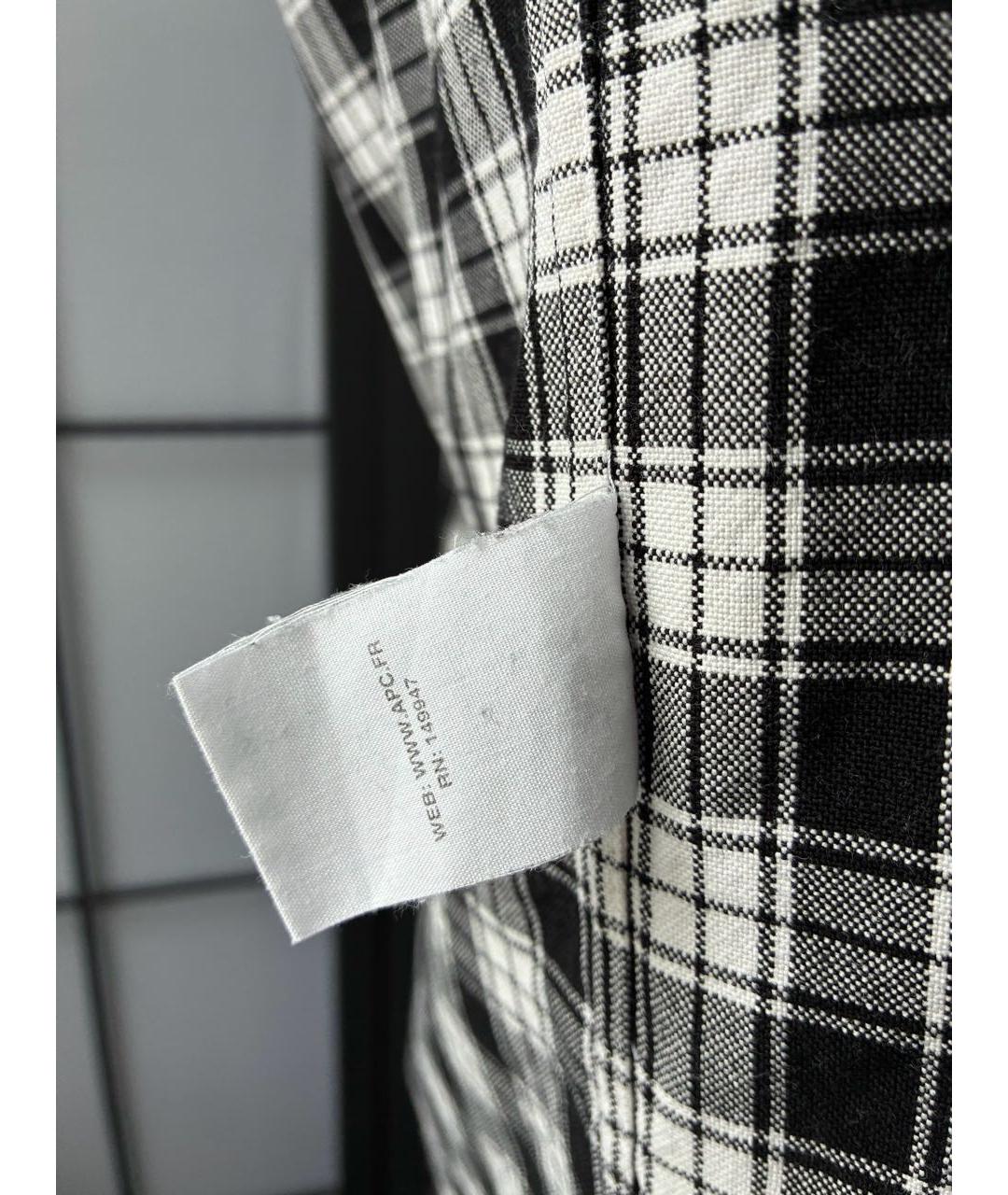 A.P.C. Черная хлопковая кэжуал рубашка, фото 7