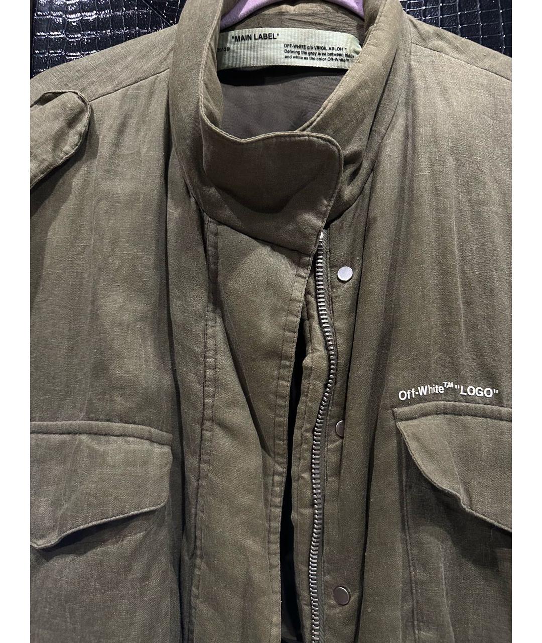 OFF-WHITE Хаки куртка, фото 3
