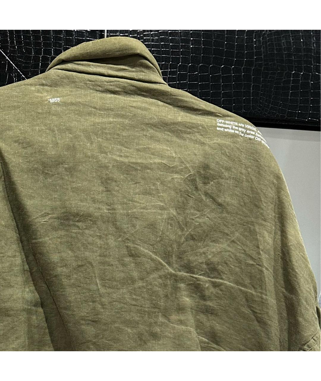 OFF-WHITE Хаки куртка, фото 4