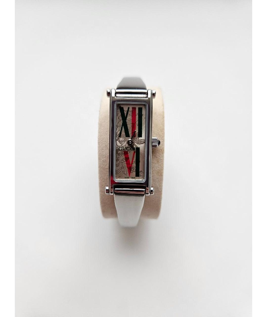 GUCCI Серебряные металлические часы, фото 8
